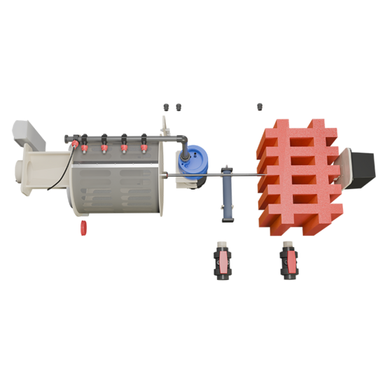 Aquaking Inline Combi 20/25 Low Filter Red Label Excl. Filtermateriaal - Aquaking