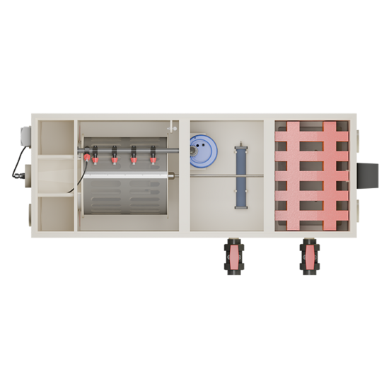 Aquaking Inline Combi 20/25 Low Filter Red Label Excl. Filtermateriaal - Aquaking