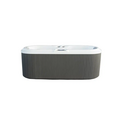 Wellness Tub Loveseat Spa – Luxe 2-persoons Donkergrijs - Wellness Tub
