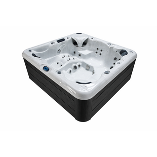 Infinity Spa 001 Zwart - 6-Persoons Jacuzzi - Wellness Tub