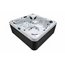 Wellness Tub Infinity Spa 001- Energiezuinige en Luxe 6-Persoons Jacuzzi - Zwart
