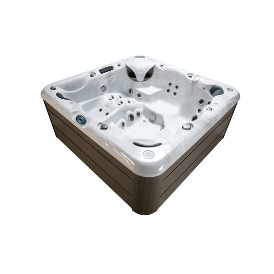 Wellness Tub Infinity Spa 001- Energiezuinige en Luxe 6-Persoons Jacuzzi - Bruin