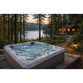 Wellness Tub Infinity Spa 001- Energiezuinige en Luxe 6-Persoons Jacuzzi - Grijs