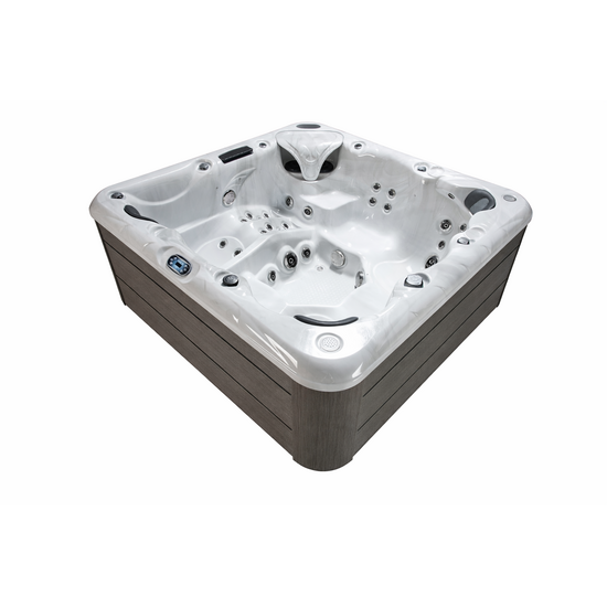 Wellness Tub Infinity Spa 001- Energiezuinige en Luxe 6-Persoons Jacuzzi - Donkergrijs
