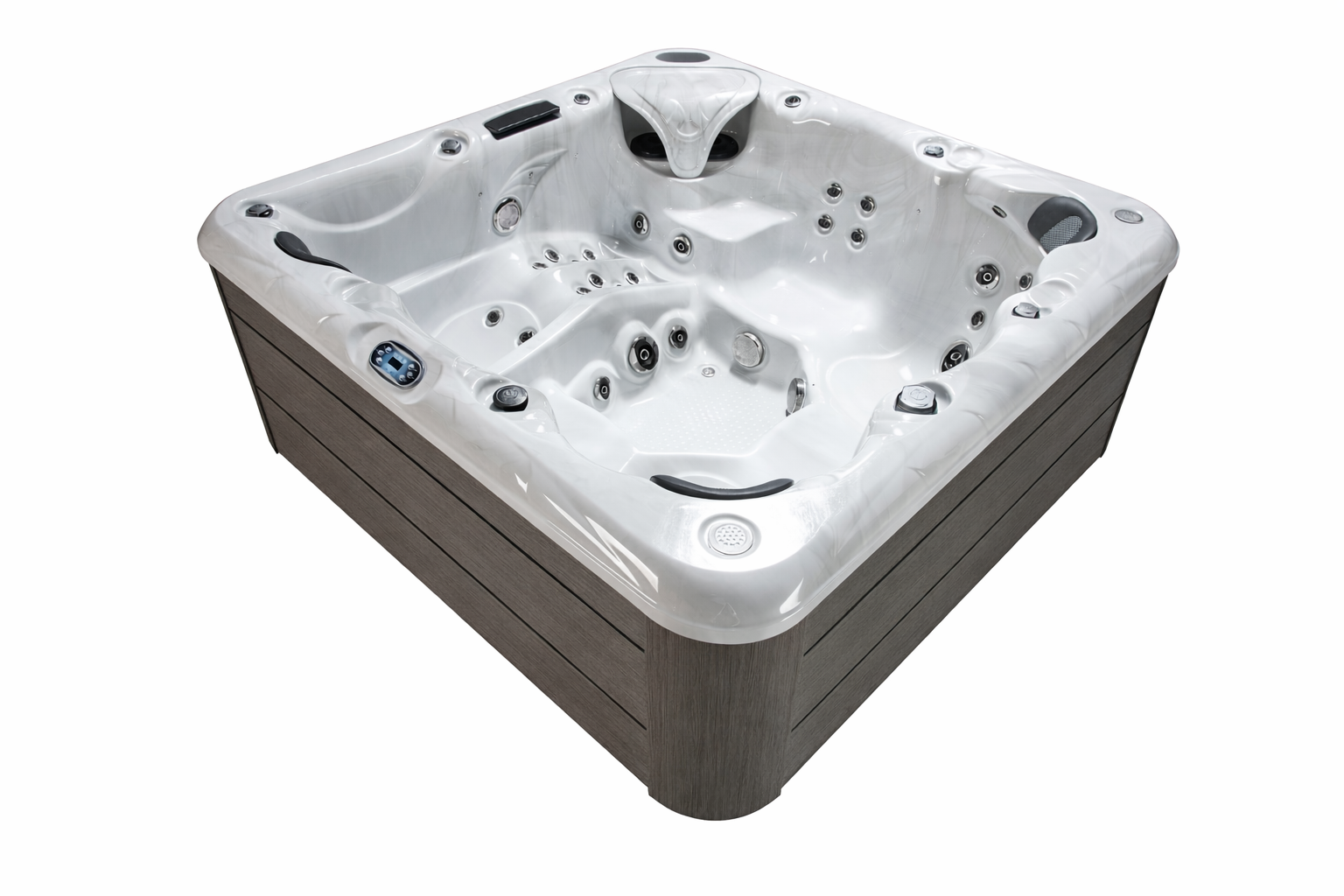 Wellness Tub Infinity Spa 001 Donkergrijs- 6-Persoons Jacuzzi - Wellness Tub afbeelding