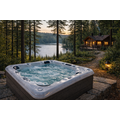 Wellness Tub Infinity Spa 001- Energiezuinige en Luxe 6-Persoons Jacuzzi - Donkergrijs