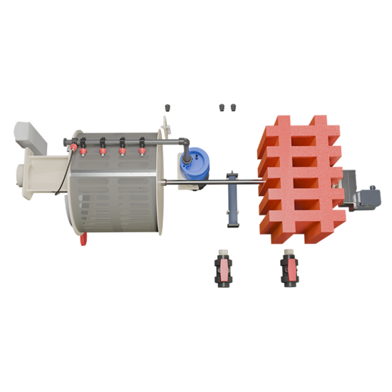 Aquaking Inline Combi 30/35 Low Filter Red Label Excl. Filtermateriaal - Aquaking
