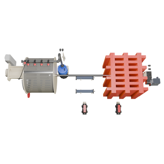 Aquaking Inline Combi 30/35 Filter Red Label Excl. Filtermateriaal - Aquaking