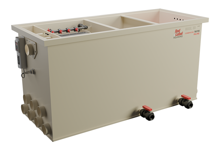 Aquaking Inline Combi 50/55 Filter Red Label Excl. Filtermateriaal - Aquaking afbeelding