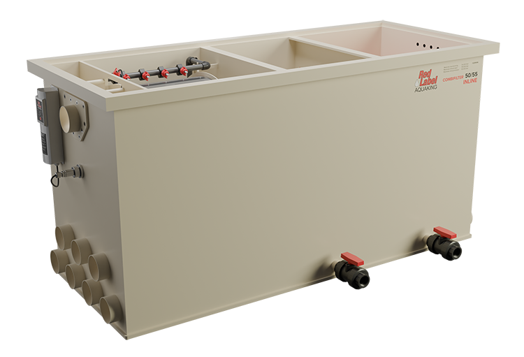 Aquaking Inline Combi 50/55 Filter Red Label Incl. Filtermateriaal - Aquaking afbeelding