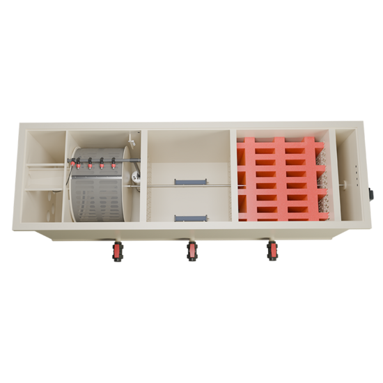 Aquaking Pro Combi 50/55 Filter XL Red Label Incl. Filtermateriaal - Aquaking