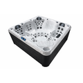 Wellness Tub Infinity Spa 002- Energiezuinige en Luxe 5-Persoons Jacuzzi - Zwart