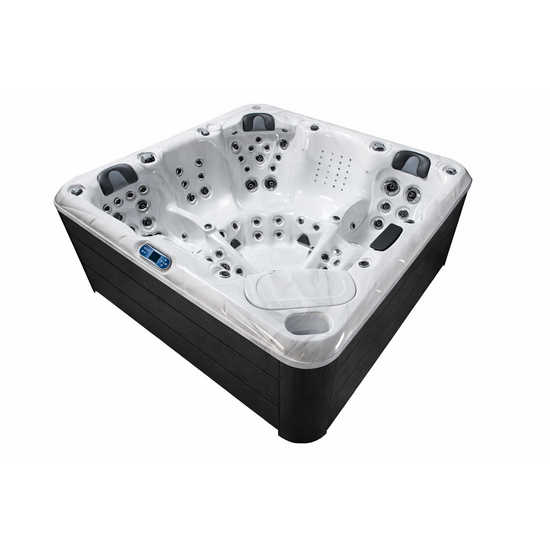 Wellness Tub Infinity Spa 002- Energiezuinige en Luxe 5-Persoons Jacuzzi - Zwart