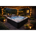 Wellness Tub Infinity Spa 002- Energiezuinige en Luxe 5-Persoons Jacuzzi - Zwart