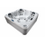 Wellness Tub Infinity Spa 002 Light Grey - 5-Persoons Jacuzzi - Wellness Tub