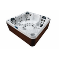 Wellness Tub Infinity Spa 002- Energiezuinige en Luxe 5-Persoons Jacuzzi - Bruin