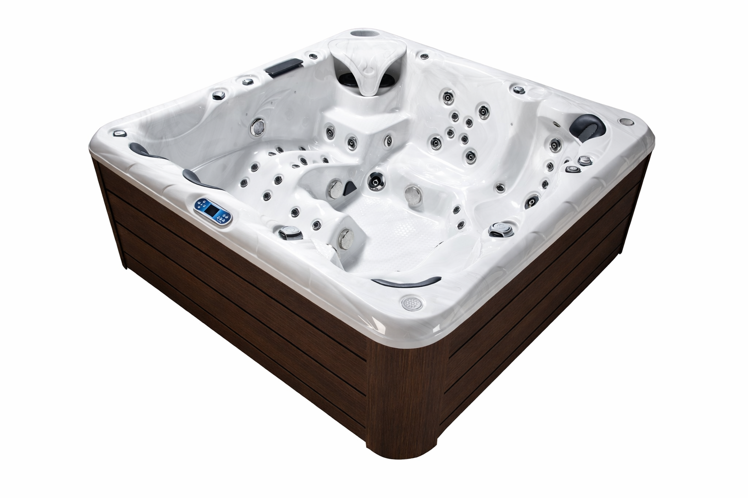 Wellness Tub Infinity Spa 003 Bruin – 6-Persoons Jacuzzi – Wellness Tub afbeelding