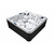 Wellness Tub Infinity Spa 003 Zwart – 6-Persoons Jacuzzi – Wellness Tub