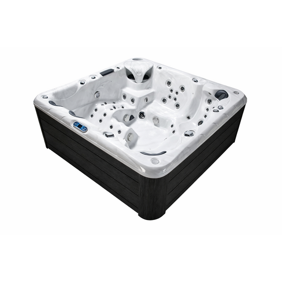 Wellness Tub Infinity Spa 003 – Luxe en Krachtige 6-Persoons Jacuzzi met 107 Jets – Zwart