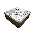 Wellness Tub Infinity Spa 003 – Luxe en Krachtige 6-Persoons Jacuzzi met 107 Jets – Donkergrijs