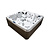 Wellness Tub Infinity Spa 003 Donkergrijs – 6-Persoons Jacuzzi – Wellness Tub