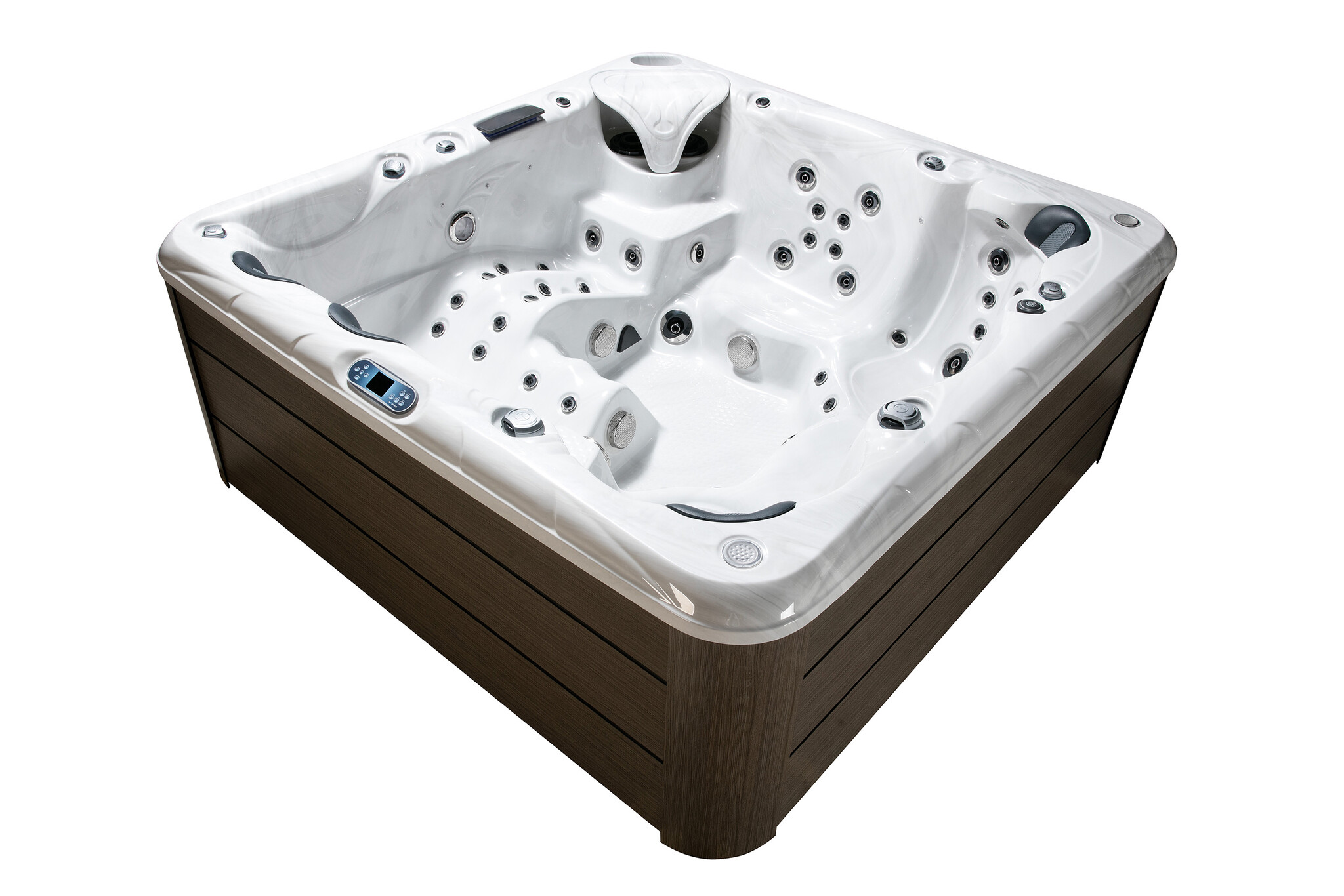 Wellness Tub Infinity Spa 003 Teak – 6-Persoons Jacuzzi – Wellness Tub