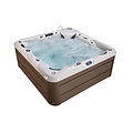 Wellness Tub Infinity Spa 004 – Luxe en Professionele 5-Persoons Jacuzzi met 76 Jets – Donkergrijs