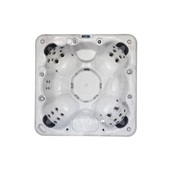 Wellness Tub Infinity Spa 005 – Luxe 7-Persoons Jacuzzi met 59 Jets en Balboa Besturing – Dark grey