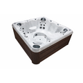 Wellness Tub Infinity Spa 005 – Luxe 7-Persoons Jacuzzi met 59 Jets en Balboa Besturing – Bruin