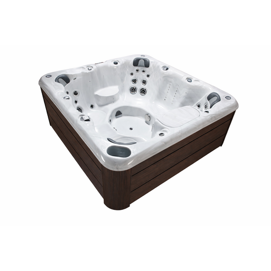 Wellness Tub Infinity Spa 005 – Luxe 7-Persoons Jacuzzi met 59 Jets en Balboa Besturing – Bruin