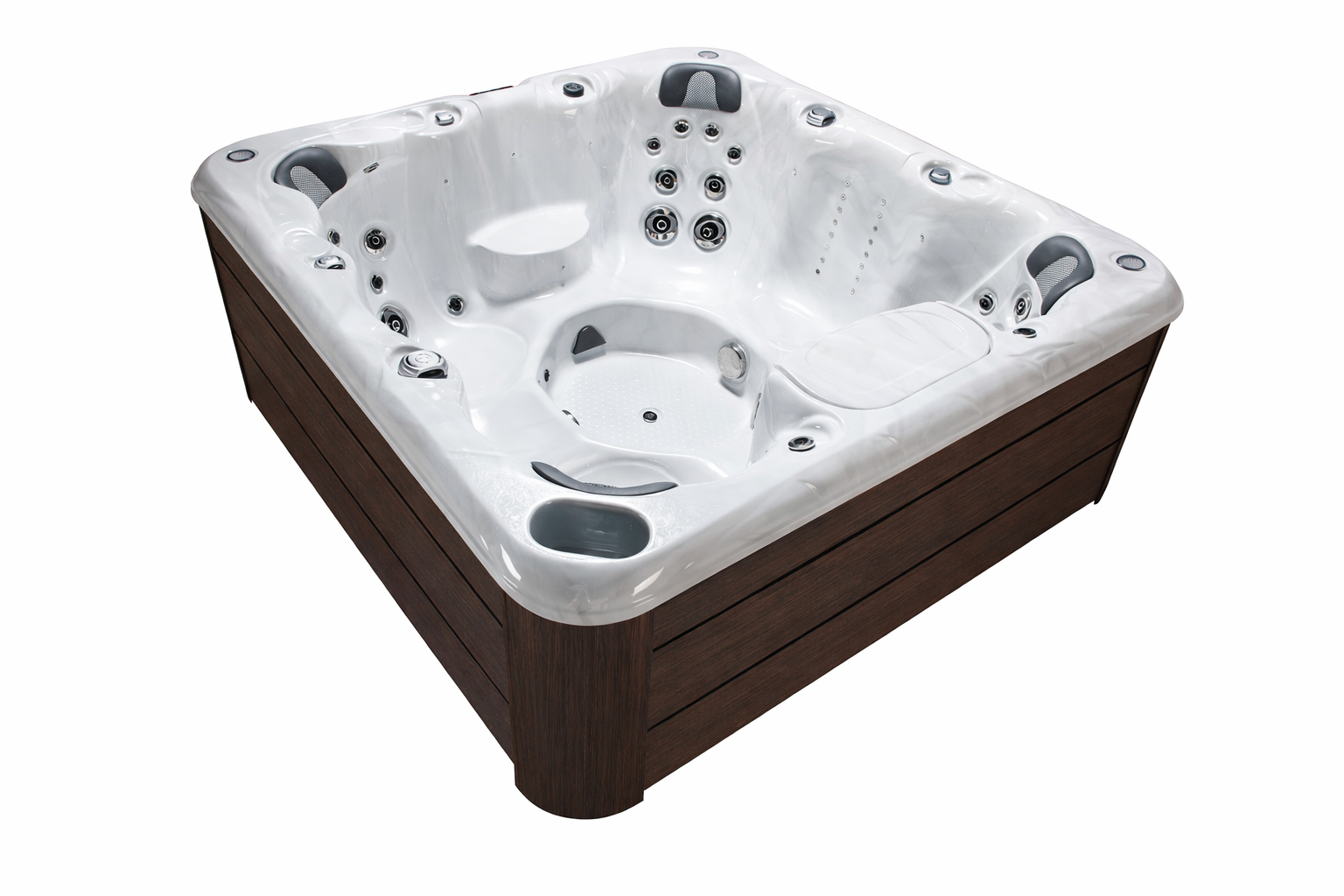 Wellness Tub Infinity Spa 005 Bruin – 7-Persoons Jacuzzi – Wellness Tub afbeelding