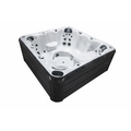 Wellness Tub Infinity Spa 005 – Luxe 7-Persoons Jacuzzi met 59 Jets en Balboa Besturing – Dark grey