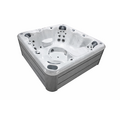 Wellness Tub Infinity Spa 005 – Luxe 7-Persoons Jacuzzi met 59 Jets en Balboa Besturing – Light Grey