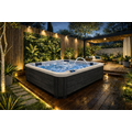 Wellness Tub Ultimate ECO Spa 001 - Energiezuinige en Luxe 5-Persoons Jacuzzi - Dark Grey