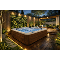 Wellness Tub Ultimate ECO Spa 001 - Energiezuinige en Luxe 5-Persoons Jacuzzi - Brown