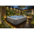 Wellness Tub Ultimate ECO Spa 001 Light Grey - 3-Persoons Jacuzzi - Wellness Tub