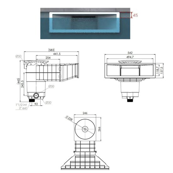 Weltico Skimmer A500 hoogwaterlijn grijs – Weltico