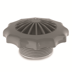 Rooster grijs 1½” M voor stofzuigeraansluiting – Weltico