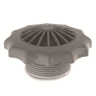 Rooster grijs 1½” M voor stofzuigeraansluiting – Weltico