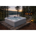 Wellness Tub Infinity Spa 001- Energiezuinige en Luxe 6-Persoons Jacuzzi - Light Grey