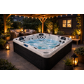 Wellness Tub Infinity Spa 002- Energiezuinige en Luxe 5-Persoons Jacuzzi - Dark Grey