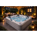 Wellness Tub Infinity Spa 002- Energiezuinige en Luxe 5-Persoons Jacuzzi - Light Grey