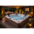 Wellness Tub Infinity Spa 002- Energiezuinige en Luxe 5-Persoons Jacuzzi - Teak