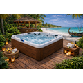 Wellness Tub Infinity Spa 003 – Luxe en Krachtige 6-Persoons Jacuzzi met 107 Jets – Brown