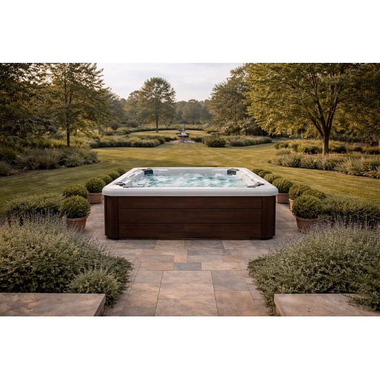 Wellness Tub Infinity Spa 005 – Luxe 7-Persoons Jacuzzi met 59 Jets en Balboa Besturing – Brown