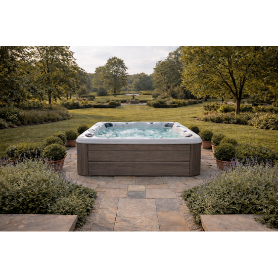 Wellness Tub Infinity Spa 005 – Luxe 7-Persoons Jacuzzi met 59 Jets en Balboa Besturing – Teak