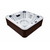 Wellness Tub Infinity Spa 006 Brown - 3 Persoons Jacuzzi - Wellness Tub