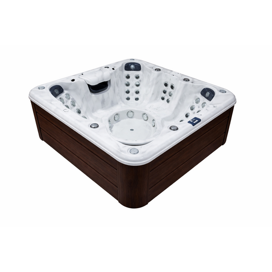 Wellness Tub Infinity Spa 006 - Luxe en Energiezuinige 3-Persoons Jacuzzi - Brown