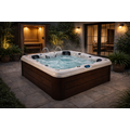 Wellness Tub Infinity Spa 006 - Luxe en Energiezuinige 3-Persoons Jacuzzi - Brown