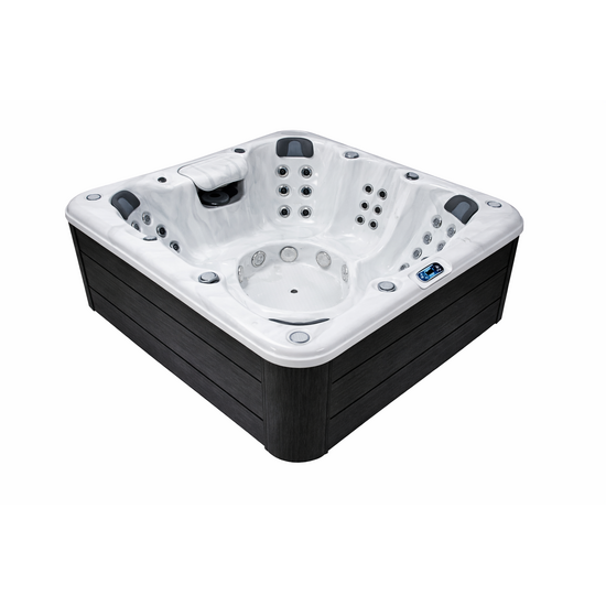 Wellness Tub Infinity Spa 006 - Luxe en Energiezuinige 3-Persoons Jacuzzi - Dark Grey